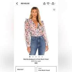 Astr The Label Floral Bodysuit